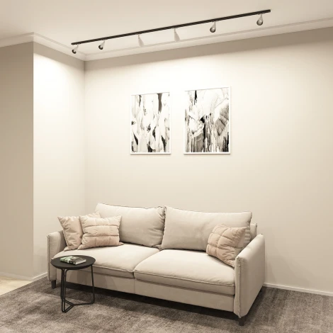 Трековый светильник однофазный Denkirs Bell DK6050-BW+BK (220V)