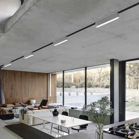 Трековый светильник магнитный светодиодный Reluce 13001-9.3-001UR magnetic LED6W BK (48V)