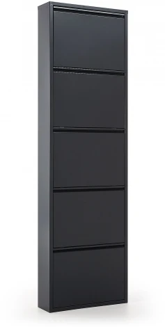 Ящик для обуви La Forma (ex Julia Grup) Ode (Черный/ Сталь,Металл)