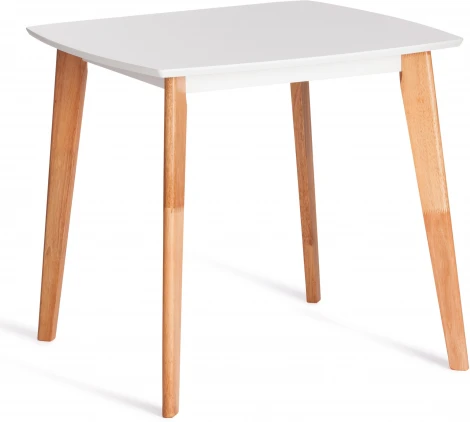 Стол обеденный Claire квадратный Tetchair (МДФ/Белый,Натуральное дерево) арт.21286