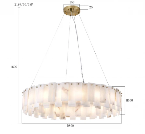 Подвесная люстра Stilfort Spanish Stone 2197/05/18P