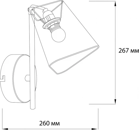 Бра Escada Hall 10185/1A E14*40W Chrome/Grey (220V)