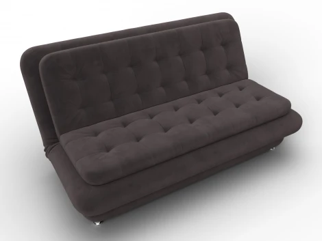 Диван-книжка Лига-123 (Металл,ЛДСП,Брус,Доска,Велюр/Коричневый) Лига Диванов 137619