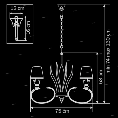 Подвесная люстра Lightstar Antique 783081