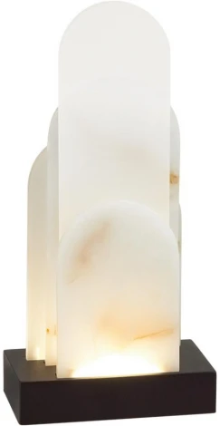 Настольная лампа Odeon Light Foros 5438/12TL черный/металл/смола под алебастр /акрил LED 12W 3000K (220V, выключатель)