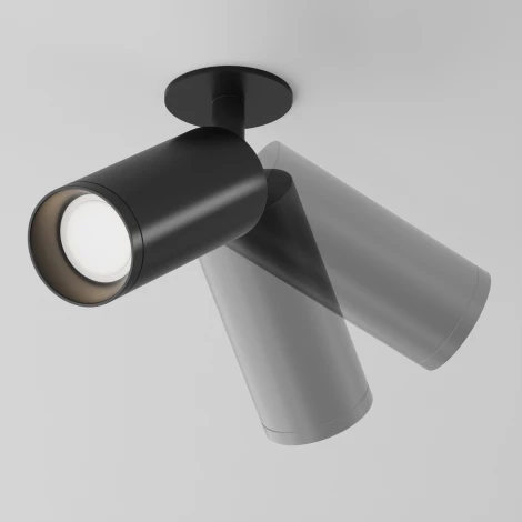 Потолочный светильник Focus GU10 1x50Вт Maytoni Technical C018CL-01B (220V, круглые)