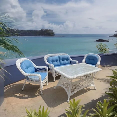 Комплект плетеной мебели T130-LV520 White Afina