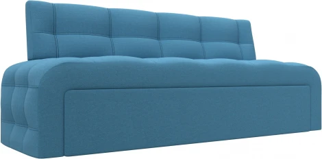 Диван кухонный прямой Люксор (Голубой/Рогожка) Лига Диванов арт.123865