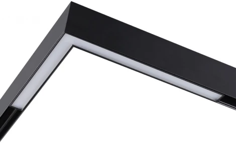 Трековый угловой светильник низковольтный диммируемый Novotech Flum 359502 SHINO черный LED 24W 48V 3000-6500K