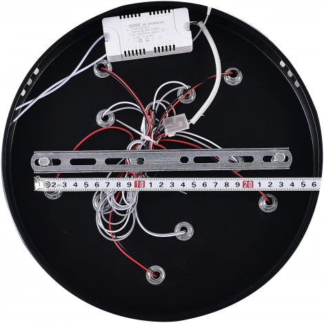 Потолочная люстра Natali Kovaltseva INNOVATION STYLE 83002 BLACK (регулировка яркости, LED, 220V, пульт управления, цветы)