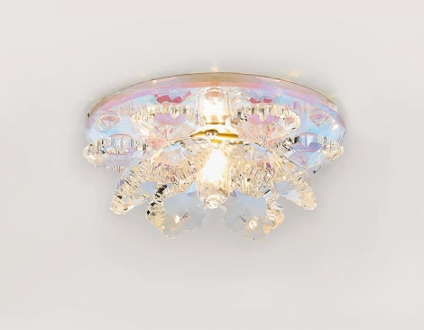 Встраиваемый точечный светильник Ambrella Хрусталь Зеркальный K440 PR