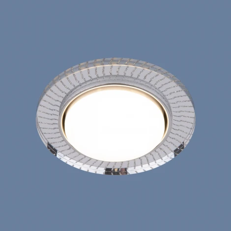 Встраиваемый точечный светильник Elektrostandard 3033 GX53 CL/SL прозрачный/серебро