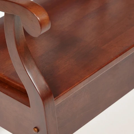 Скамейка ALBIZZI (Альбицци) dark walnut (дерево гевея/мдф)