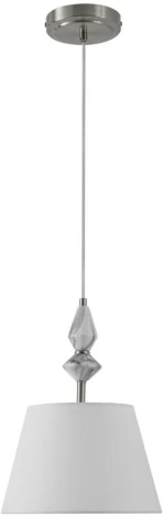 Подвесной светильник Lumion Vermont 8274/1A никель/белый/серый, металл/керамика/ткань Е14 1*40W 220V