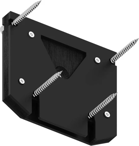 Торцевая заглушка трека Denkirs Smart Slott TR2017-BK, черная, алюминий