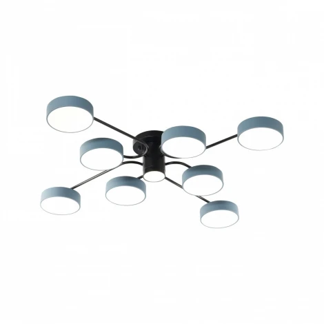 Потолочная люстра на штанге Arte Milano Ferrara 253039/8+1 Bk/Gr (LED, 220V, круглые)