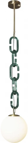 Подвесной светильник Loft It Chain 10128P Green (220V, на цепи, шар)