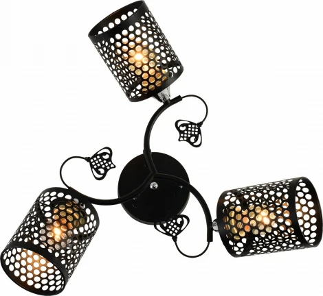 Потолочная люстра на штанге Reluce 11320-0.3-03 BK+CR (220V)