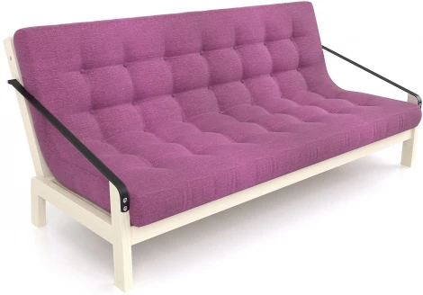 Диван Arsko Локи беленый дуб фиолетовая рогожка