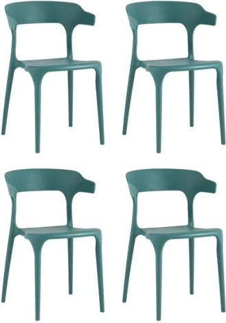 Стул Neo пластик темно-бирюзовый 4 шт. Stool Group (арт.УТ000037293)
