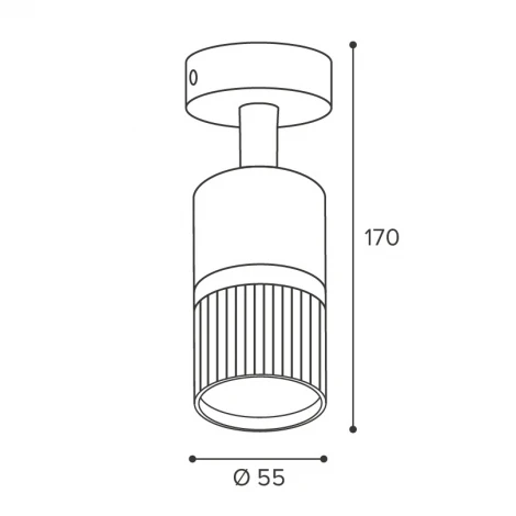 Спот Wolta WSL-GU10/19BG-1 под лампу GU10 Черный / золотой DUO