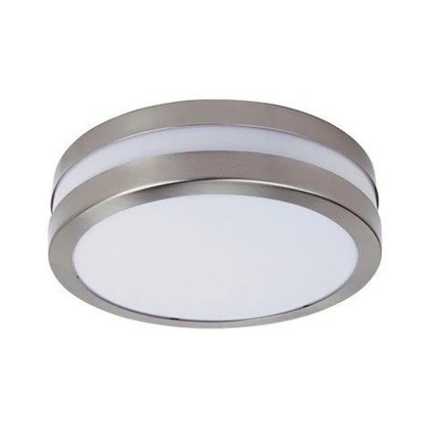 Светильник настенно-потолочный уличный Horoz, 1 плафон, никель с белым