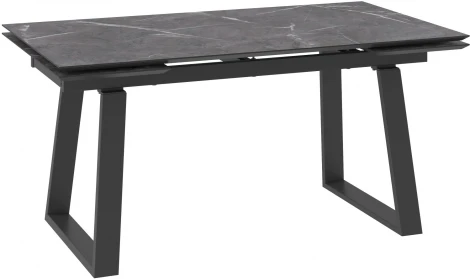 Стол Мебвилл Барон 160, Камень тёмный Compakt cer/Чёрный