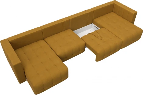 Диван П-образный Лига-052 НПБ Лонг Лига Диванов (Велюр) арт.128852