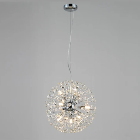 Подвесная люстра Citilux Betsy EL322P09.1 (220V, хрусталь, на тросе, шар)