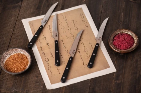 Набор ножей для стейков T-REX 1202-4 Kanetsugu