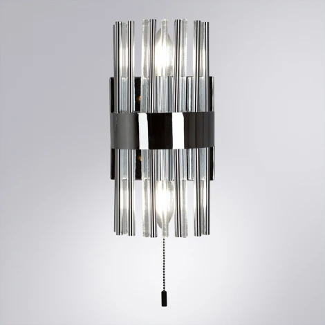 Бра Arte Lamp Montreal A1034AP-2CC (220V, хрусталь, выключатель)