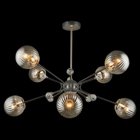 Потолочная люстра на штанге Reluce 04901-0.3-08 COFFEE+FGD (220V, шар)