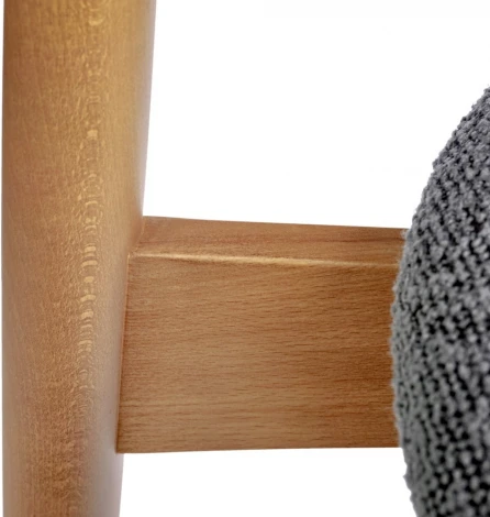 Стул Bradex Home Lucas темно-серый букле с ножками цвета орех (RF 0548)