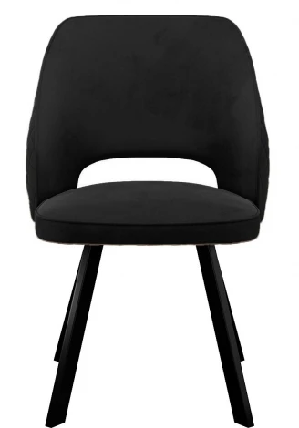 Стул DikLine 274 поворотный К21 черный, ножки черные