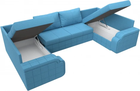 Диван П-образный Николь Лига Диванов (Рогожка) арт.125914