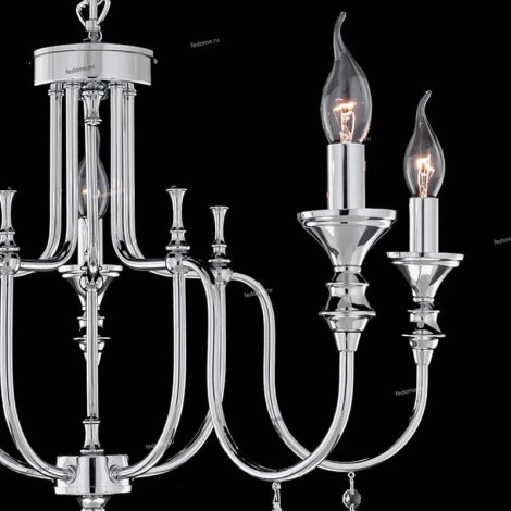 Подвесная люстра Citilux Рига CL437151 (220V, на цепи, подсвечник, свеча)