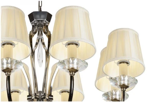 Подвесная люстра iLamp Charm P2508-8 nic (220V, на цепи)