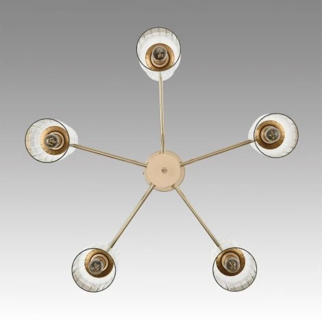 Потолочная люстра на штанге Lumion Kassia 6586/10 золото/прозрачный, металл/стекло E14 10*40W 220V