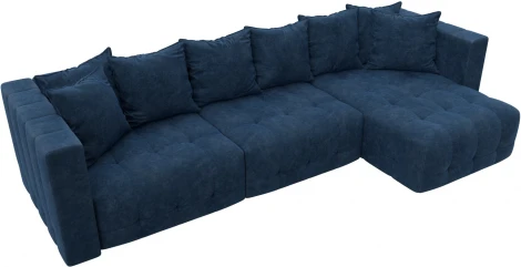 Диван угловой Лига-052 НПБ Лонг угол универсальный Лига Диванов (Велюр) арт.128833