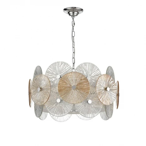 Подвесная люстра Vele Luce Sirena VL3203P08 (220V, на цепи, круглые)