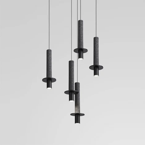 Подвесной светильник iLamp Lofty 10704P/1-D150 BK-GR (220V, на проводе)