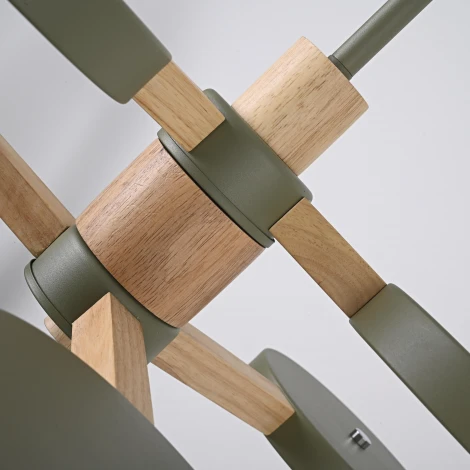 Потолочная люстра Wi-Fi на штанге Turna Dbl L6 Hacks By ImperiumLoft Turna-Dbl01 (LED, 220V, пульт управления, голосовое управление, умный дом - Алиса)