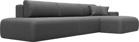 Диван угловой Лига-036 НПБ Модерн Лонг правый угол Лига Диванов (Замша) арт.127761