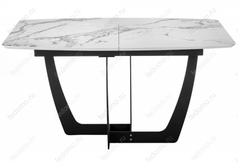 Стол Woodville Миссандея белый мрамор / графит 462085