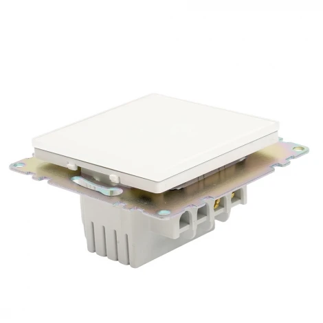 Выключатель сенсорный одноклавишный (белый) Stekker Катрин 50274