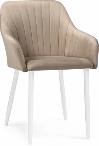 Кресло Слэм без вращения (Слэм бежевое / белое) Notta арт.583960