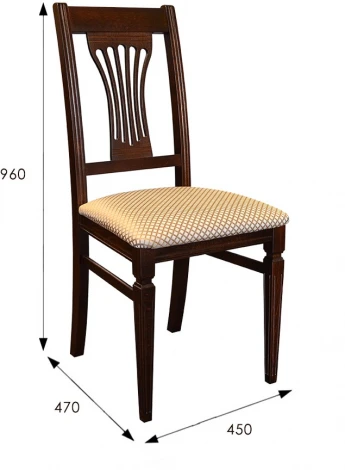 Стул Анри орех, Атина золотой от фабрики Mebelik