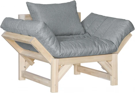 Кресло Бинго ткань браво grey, каркас лак Mebelik арт.009196