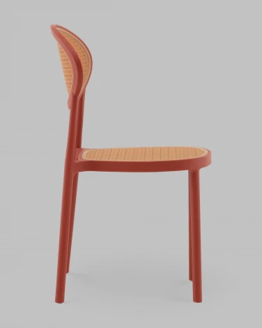 Стул Junie пластиковый красный Stool Group арт.УТ000040847