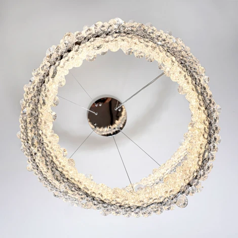 Подвесной светильник светодиодный хрустальный с пультом с регулировкой цветовой температуры и яркости Modelux MODESTYLE MS.5003.600.400 CR